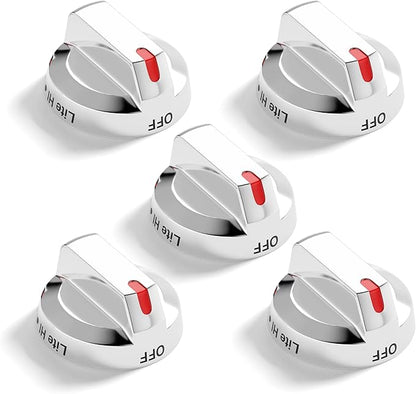 DG94-03500A/Z for Samsung Stove Knob Replacement,Electric Gas Range Knobs Locks,Compatible with 5DG94-03500U DG94-03500V NX60T8111SS /AA NE63T8311SG/AA etc Stove Knobs (5pc)