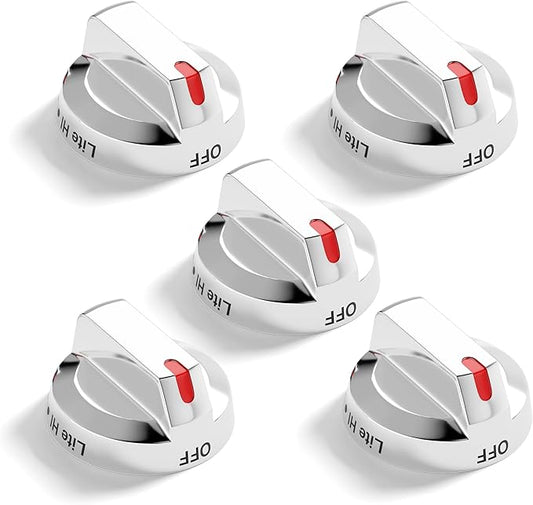 DG94-03500A/Z for Samsung Stove Knob Replacement,Electric Gas Range Knobs Locks,Compatible with 5DG94-03500U DG94-03500V NX60T8111SS /AA NE63T8311SG/AA etc Stove Knobs (5pc)