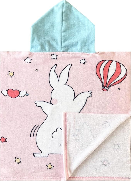 NovForth Kids Beach Towel for Boys Girls, Hooded Bath Towel Wrap, Toddler Pool Towel with Hood