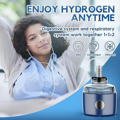 Hydrogen Water Bottle, 3 IN 1 Hydrogen Water Bottle Generator, 2300 PPB Smart Electrolysis Water Ionizer with SPE/PEM Technology, Hydrogen Water Machine for Women Men Office School Bike Running Travel