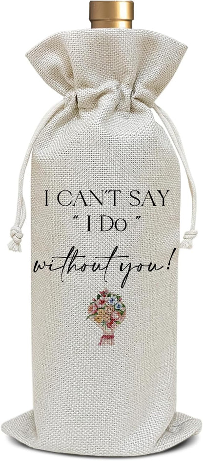 Bridesmaids Proposal Gifts, Gifts for Wedding Gift for Maid of Honor Sister Friend Bridesmaid Gifts Bridal Shower Bachelorette Party Favor Wine Bag Decoration Supplies, Wine Gifts for Women /16
