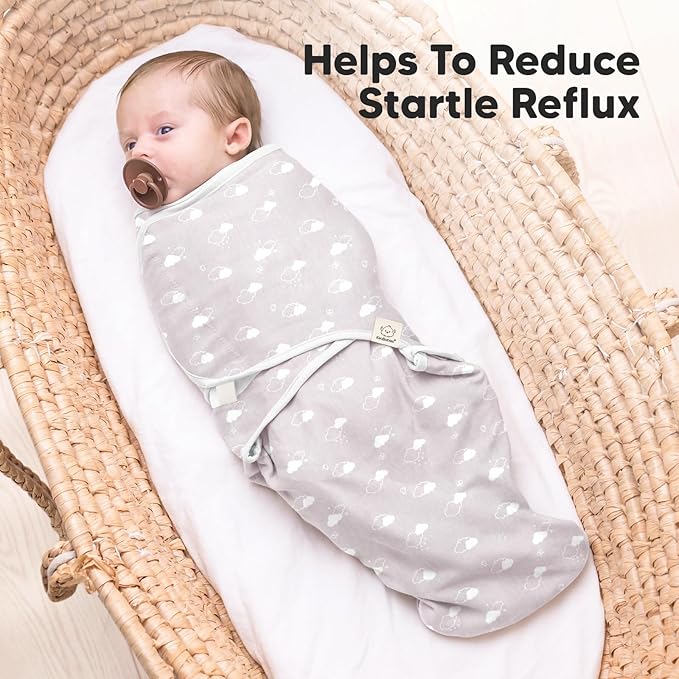 Baby Swaddle Sleep Sacks with Zipper - 3-Pack Newborn Swaddle Sack, Baby Swaddles Sleep Sack 0-3 Months, Wearable Blanket Baby, Baby Swaddle Blanket Wrap, Swaddle Sack, Easy Change Swaddle (Aspire)