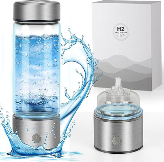 Hydrogen Water Bottle,Portable Hydrohealth Hydrogen Water Bottle Improve Water in 3 Minutes Quick,Hydro Water Bottle for Office Travel,Home,Exercise,and Daily Drinking,Fitness Drinking