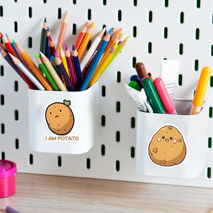 50PCS Funny Stickers Potato Stickers Cute Cartoon Vinyl Waterproof Stickers for Laptop,Bumper,Skateboard,Water Bottles,Computer,Phone, for Kids,Teens,Adult, Watcr
