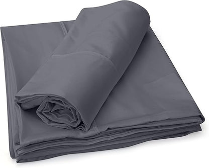 Utopia Bedding Body Pillow Cases - 2 Pack - Envelope Closure - Soft Brushed Microfiber Fabric - Shrinkage and Fade Resistant Pillow Covers 21 X 54 Inches (Body, Grey)