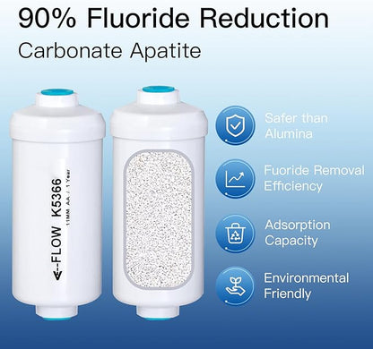 Gravity-Fed Water Filter System, 2.25G Stainless-Steel Countertop System with 2 Black NSF/ANSI 42 Certification Elements, 2 Fluoride, Metal Water Level Spigot, Reduces Fluoride and Chlorine