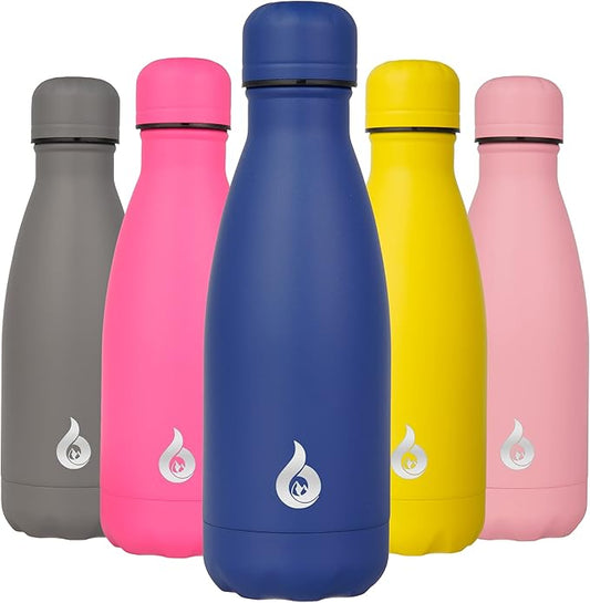 BJPKPK Stainless Steel Water Bottles 12oz Insulated Water Bottle Travel Sports Water Bottles Dishwasher Safe,Blue