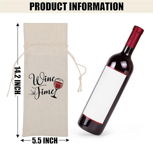 Funny Wine Quotes Wine Bag Wine Tasting Party Supplies for Wine Lovers Women Men Bride Groom Friend Christmas Birthday Wedding Bachelorrette Party Wine Bags
