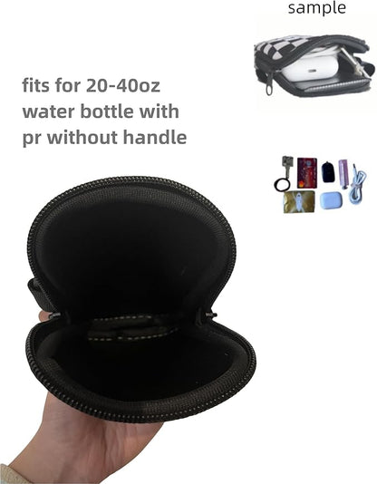 Water Bottle Zipper Bag compatible with Stanley Tumbler 40oz&IceFlow 20 30oz,Gym Accessories for Men Women,Belt Pack for Cards Keys Earphone (#5)