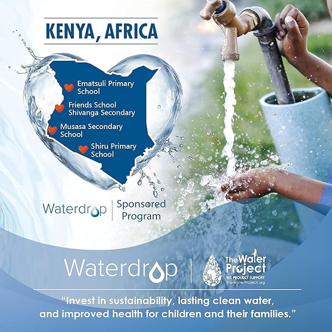 Waterdrop WD-PF-AL Replacement Alkaline Filters for All Waterdrop Pitcher and Dispenser Filtration System, Improved Coffee Taste, Last Up to 100 Gallons (Pack of 1)