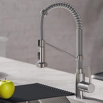 Kraus KPF-1610CH-KAG-1CH Bolden Single Handle 18-Inch Commercial Kitchen Faucet with Air Gap, Chrome
