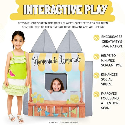 Play Panel for Childrens Foam Sofa Kids Couch (Lemonade Stand)