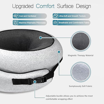 Travel Pillow - 2024 New Travel Neck Pillow, Memory Foam Travel Pillow, Memory Foam Travel Neck Pillow for Airplanes, Travel Neck Pillow, Foam Travel Pillow (Buckle Style)