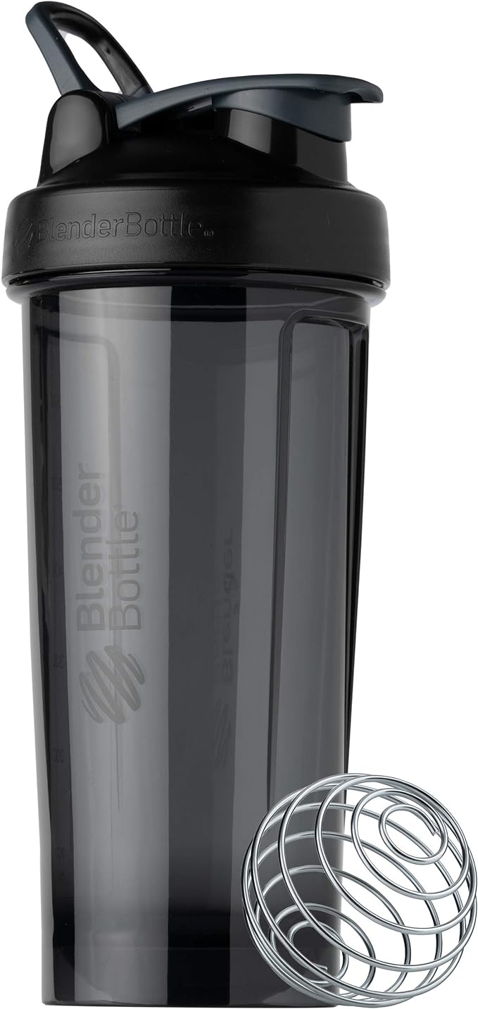 BlenderBottle Shaker Bottle Pro Series Perfect for Protein Shakes and Pre Workout, 28-Ounce, Black & Classic Shaker Bottle Perfect for Protein Shakes and Pre Workout, 28-Ounce, Black