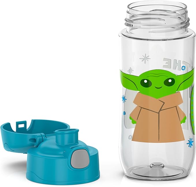 THERMOS FUNTAINER 16 Ounce Plastic Hydration Bottle with Spout, MANDALORIAN