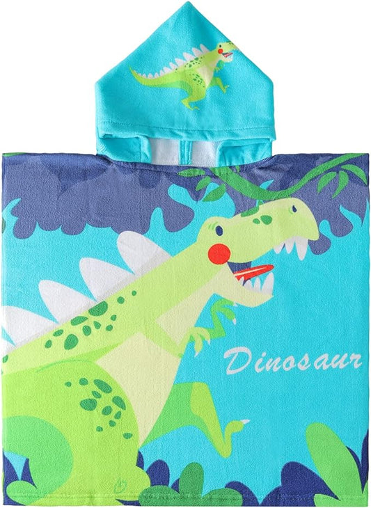 NovForth Kids Beach Towel for Boys Girls, Hooded Bath Towel Wrap, Toddler Pool Towel with Hood