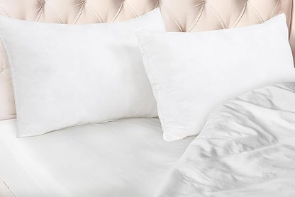 Royale Linen Pillows Queen Size Set Of 2 - Bed Pillows for Sleeping - Cooling Pillow for Back, Stomach or Side Sleepers - Down Alternative Queen Pillows - Soft Hotel Quality (20x30 Inches, Pack Of 2)