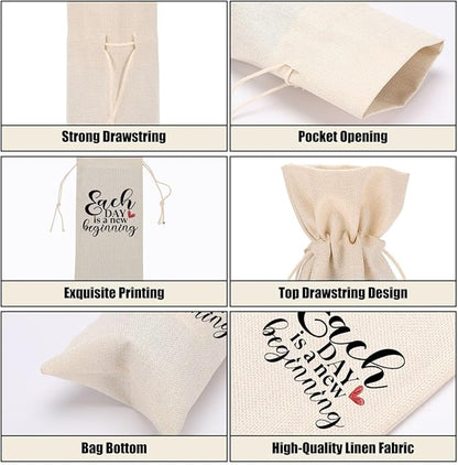 Funny Wine Quotes Wine Bag Wine Tasting Party Supplies for Wine Lovers Women Men Bride Coworker Mom Christmas Birthday Wedding Bachelorrette Party Wine Bags