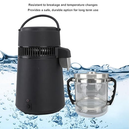 Water Glass Carafe for Distiller, 6L Replacement Glass Collection Bottle Distilled Water Bottle Compatible with Counter Top Water Distiller Filter