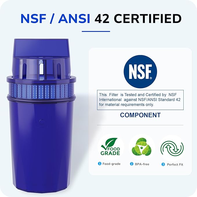 4-Pack Water Filter Replacement for All PUR, PUR Plus Water Pitchers and Dispensers, Replace PPF900Z, NSF Certified, Upgraded Version