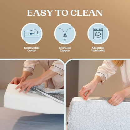 FeelAtHome Bed Gap Filler for Full Bed | Bed Wedge Pillow for Headboard to Close The Gap (0-8") Between Headboard and Mattress - Full Size (54"x10"x5")