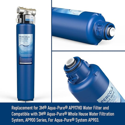 AP917HD Water Filter, Compatible with Aqua-Pure® AP917HD Whole House Sediment/CTO Replacement Filter For 3M® Aqua-Pure® AP903 System 100,000 Gallons (1 Pack)