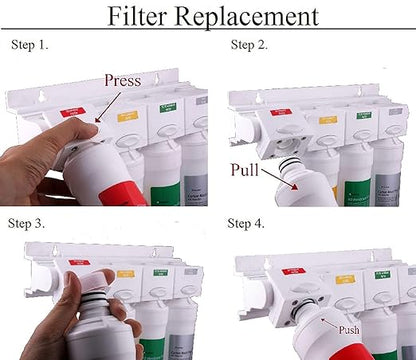 Watts Premier RO Pure Plus VOC 4 Stage Reverse Osmosis System Module with Built-In Check Valve Shutoff, Four Easy Push Button Filters, Sediment Filter, Carbon Block Filter, VOC Filter, Membrane