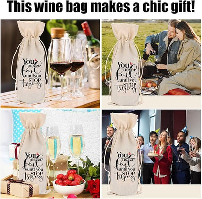 Funny Wine Quotes Wine Bag Wine Tasting Party Supplies for Wine Lovers Women Men Bride Bestie Mother Christmas Birthday Wedding Bachelorrette Party Wine Bags