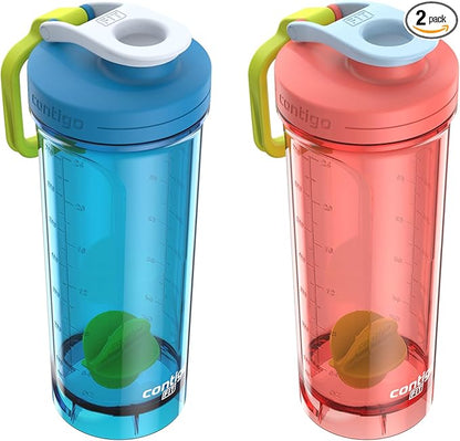 Contigo Shake & Go 2.0 Antimicrobial Shaker Bottle, 28 oz.