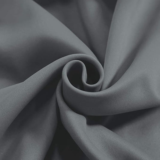 Gray Valance for Windows 42x18 Inch Solid Thermal Insulated Blackout Rod Pocket Kitchen Short Curtain Toppers Grey Valance for Bathroom Living Room 2 Panels