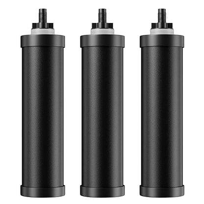 Replacement Carbon Cartridge for Gravity Filter System OM-CF501/502/503/504/505, Pack of 3