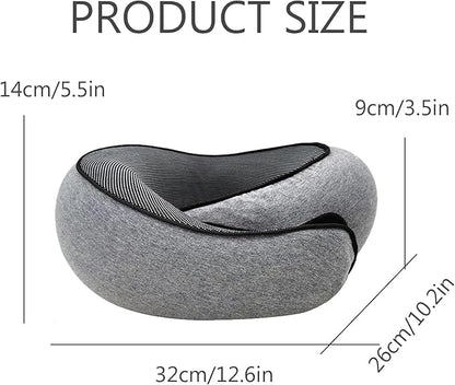 FAGOBYX Travel Pillow,Neck Pillow for Traveling,Airplane Pillow Flight Pillow,360° Travel Neck Pillows for Airplanes,Travel Neck Pillows for Airplanes,Travel Pillow,Neck Pillow (Black)