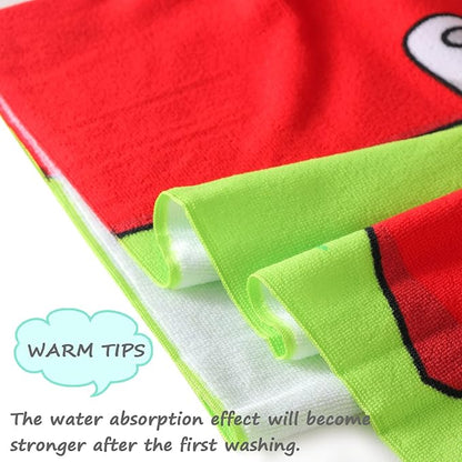 NovForth Kids Beach Towel for Boys Girls, Hooded Bath Towel Wrap, Toddler Pool Towel with Hood