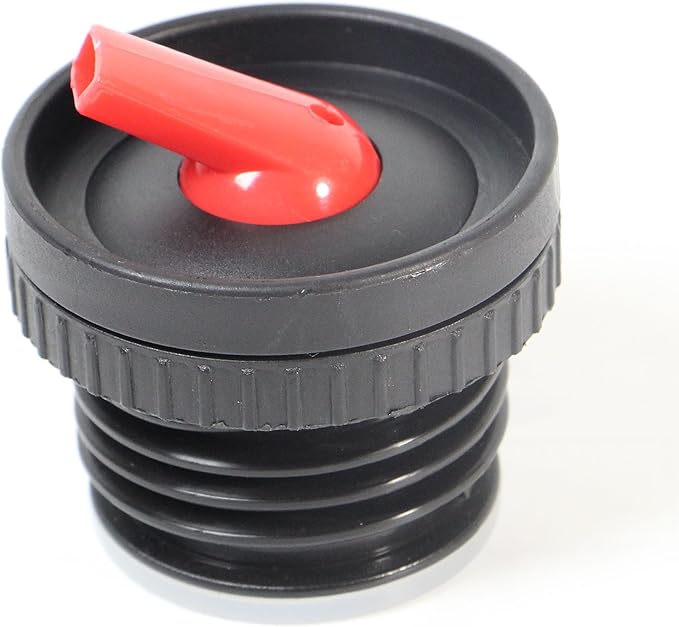 Thermos Yerta Pico de Mate Replacement Stopper for Stanley Classic Vacuum Insulated Wide Mouth Bottle (473ml/750ml/1.1QT, 1.5QT, 2QT) (Black-Red, Set of 2)