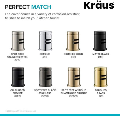 Kraus KPF-1610MB-KAG-1MB Bolden Single Handle 18-Inch Commercial Kitchen Faucet with Air Gap, Matte Black