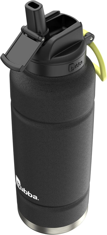Bubba Trailblazer Insulated Stainless Steel Water Bottle with Straw Lid, 40oz, Licorice Powder Coat