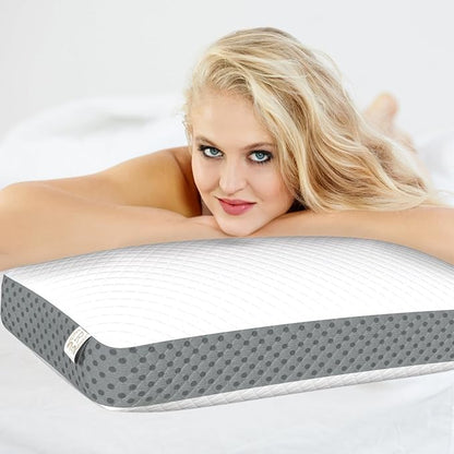 Royal Therapy Memory Foam Pillow, King Pillow Neck Pain Relief, Pillow for Neck and Shoulder Pain, Neck Pain Pillow, Side Sleeper Pillow, Cervical Neck Pillow, Neck Pillow Sleeping