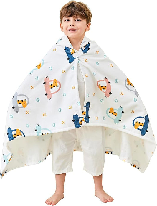 Kids Bath Hooded Towels, Kids Beach Towel for Boys Girls Super Soft and Absorbent, Beach | Pool | Bath | Swim Towels for Baby Kids Ages 0-8, 30X50 in, Giraffe
