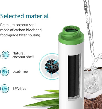 AQUACREST FQK2J Under Sink Water Filter, Replacement for GE FQK2J, FQK1K, 1350 Gallons Dual Flow Drinking Water Replacement Filters (4 Count)