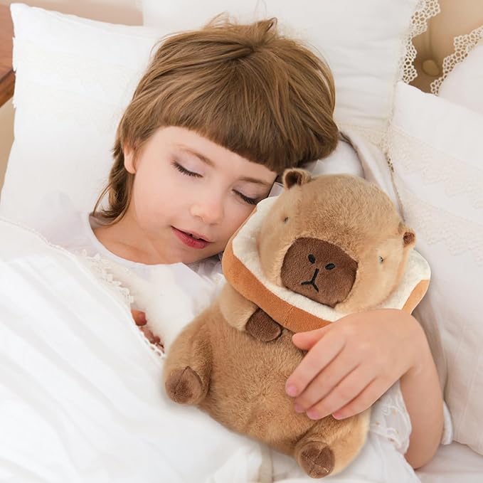 Toast Capybara Plush, Cute Capybara Plush, Toast Removable Capybara Stuffed Animal Bread Capybara Plushies Toys Gifts for Kids 11 inch