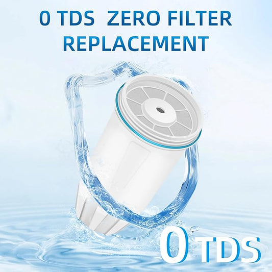 Water Filter Replacement for ZERO Pitchers and Dispensers ZR-001 ZR-017 ZD-010RP, Multi-Stage Filter System Reduce Lead, 0 TDS, 2 pack