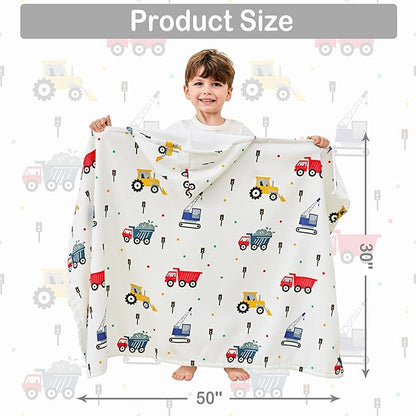 Kids Bath Hooded Towels, Kids Beach Towel for Boys Girls Super Soft and Absorbent, Beach | Pool | Bath | Swim Towels for Baby Kids Ages 0-8, 30X50 in, Truck