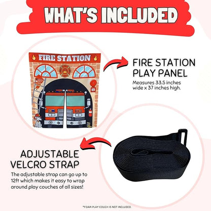 Play Panel for Childrens Foam Sofa Kids Couch (Firehouse)