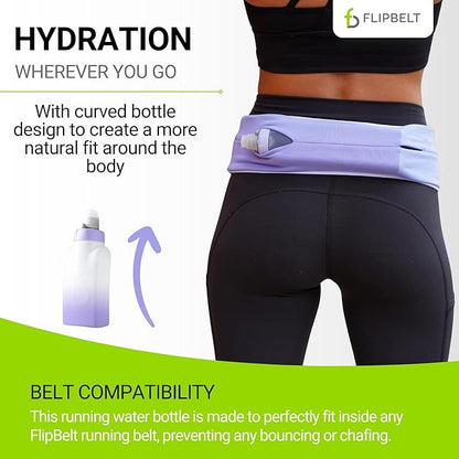 FlipBelt Portable Lightweight Running Water Bottle
