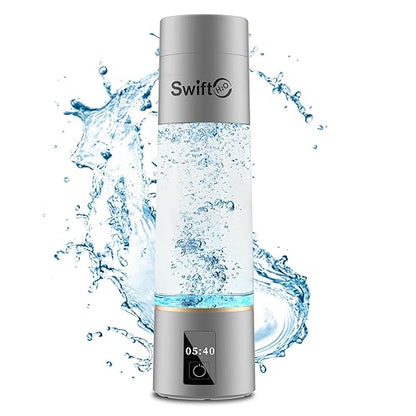 Hydrogen Water Bottle 2024 with PEM SPE Technology, PEM Electrolysis Hydrogen Generator 4000+ PPB LED Display, Hydrogen Water Ionizer Machine for Home Office Travel, Gifts for Men and Women