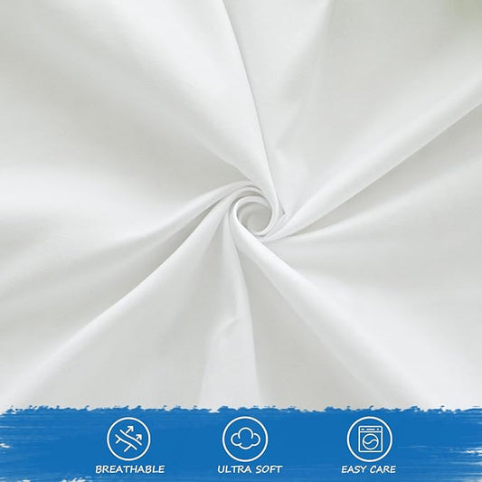 Nap Mat Sheet 10 Pcs, 24" x 48" x 4" Preschool or Day Care Rest Mat Sheet for ECR4Kids and KinderMat, Super Soft and Breathable Microfiber Baby Sheet for Boys and Girls, White