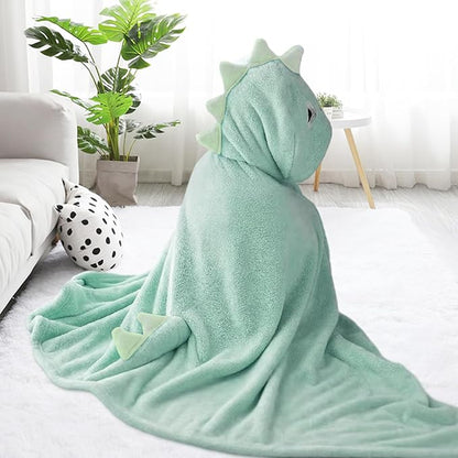 Kids Hooded Bath Towels Beach Towel Girls Boys Soft Swim Pool Cover Up Super Absorbent Cute Cartoon Animal