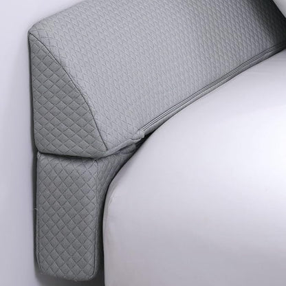 MABOZOO Pillow Wedge for Headboard Gap,Bed Gap Filler Twin Size,Foldable Bed Wedge Pillow for Headboard,Light Grey Bed Wedge Gap Filler,Foam Mattress Gap Filler,39"x6"x6"