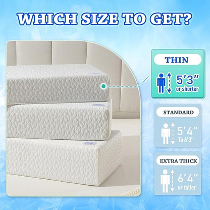 HARBOREST Cooling Cube Pillow - Side Sleeper Pillow for Neck and Shoulder Pain, Memory Foam Pillow Cube Pro with Adjustable Firmness,24"x12"x4"