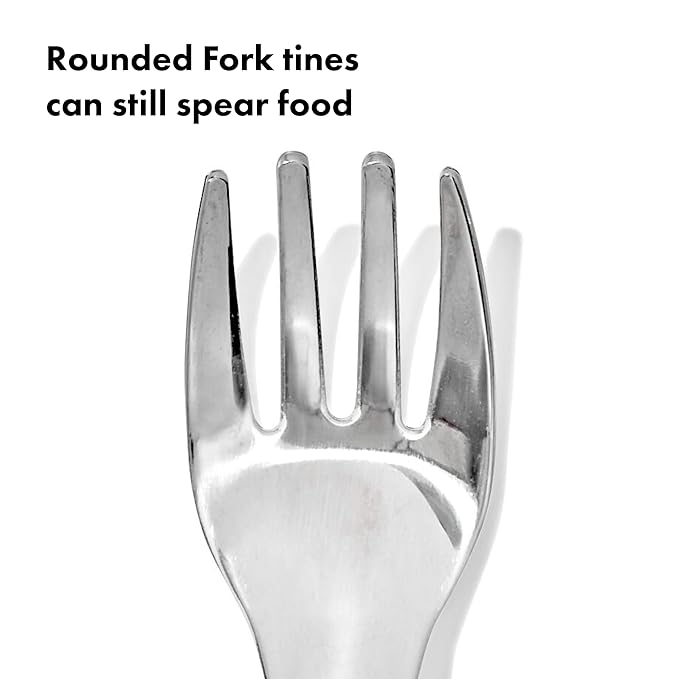 OXO Tot On-The-Go Fork and Spoon Set - Opal